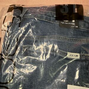 Joe's Jeans Women's High Rise Straight Blue Size 10 Medium Wash stretch $214